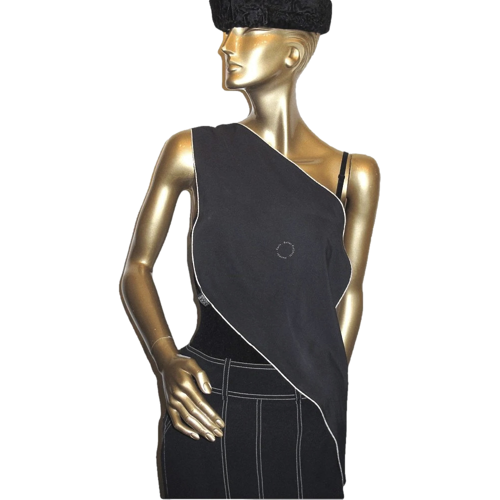 Hermes 2006 Limited Issue 500pc "Ballet Preljocaj" Black Jersey of Silk Pointu