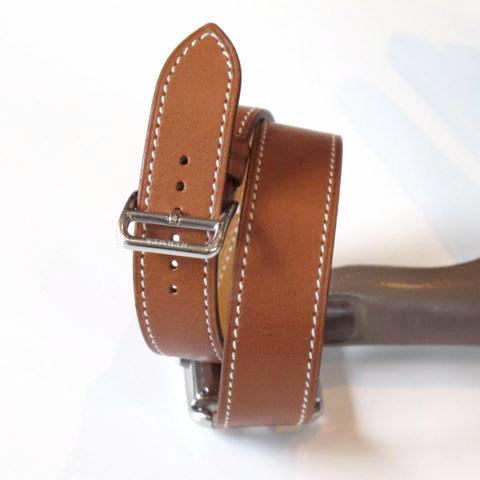 Hermes Barenia Double Tour Automatic Cape Cod GM Watch, Box! - poupishop