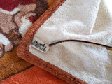 Produits Hermes Chocolat/Orange Vintage "Basset Hound" Beach Towel 150 x 90 cm