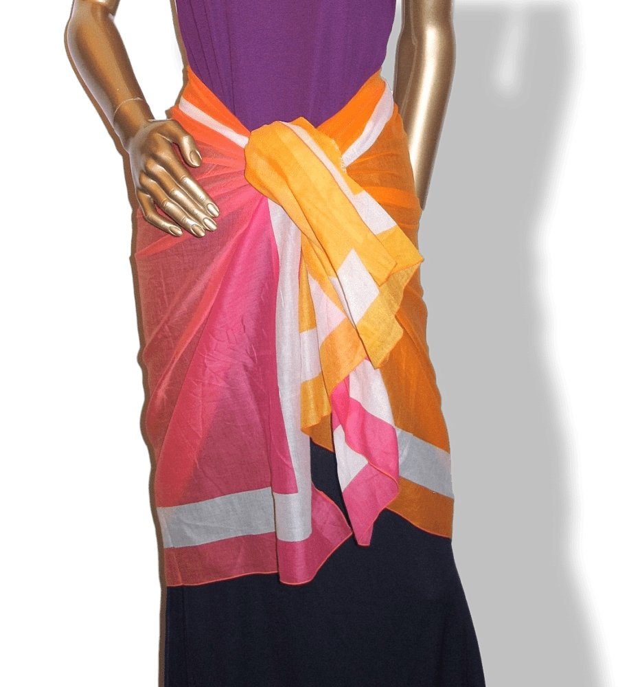 Hermes Degrade Voile de Cotton Pareo Shawl Wrap Stole