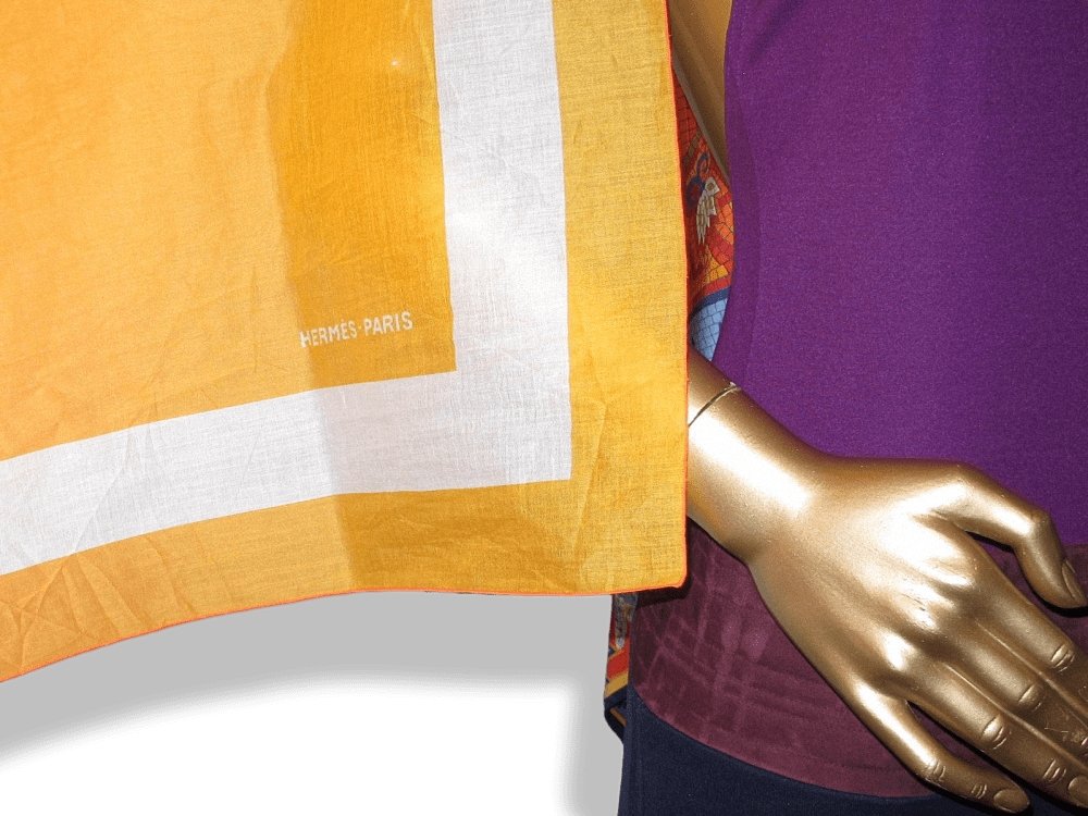 Hermes Degrade Voile de Cotton Pareo Shawl Wrap Stole