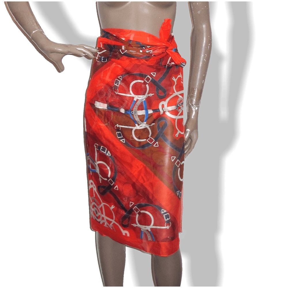 Hermes Eperons d'Or Cotton Pareo