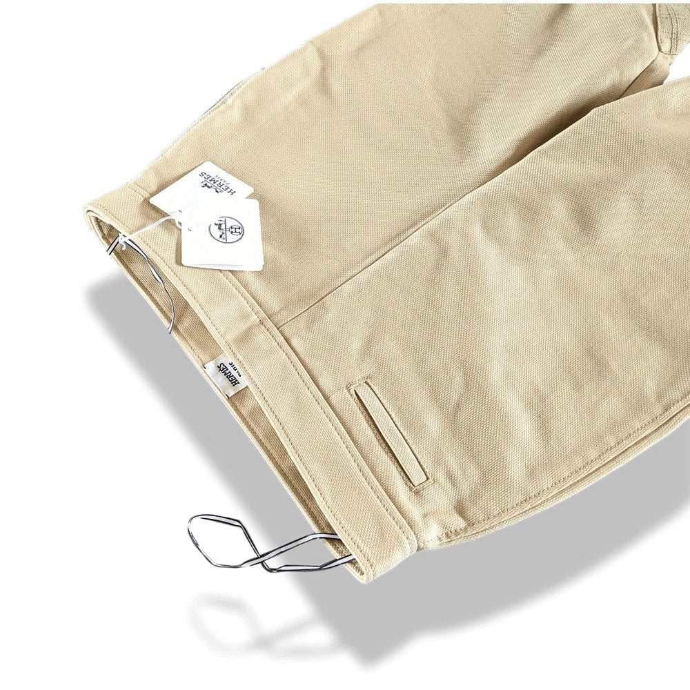 Hermes Beige Silice PANTALON ESPRIT JODHPUR Stretch Cotton Woman Pants, BNWT!