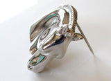 Hermes Bijouterie Fantaisie Horse Head Brooch