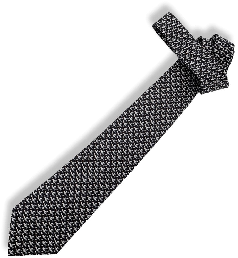 Hermes 5568 PEACE Twill Silk Tie 9CM