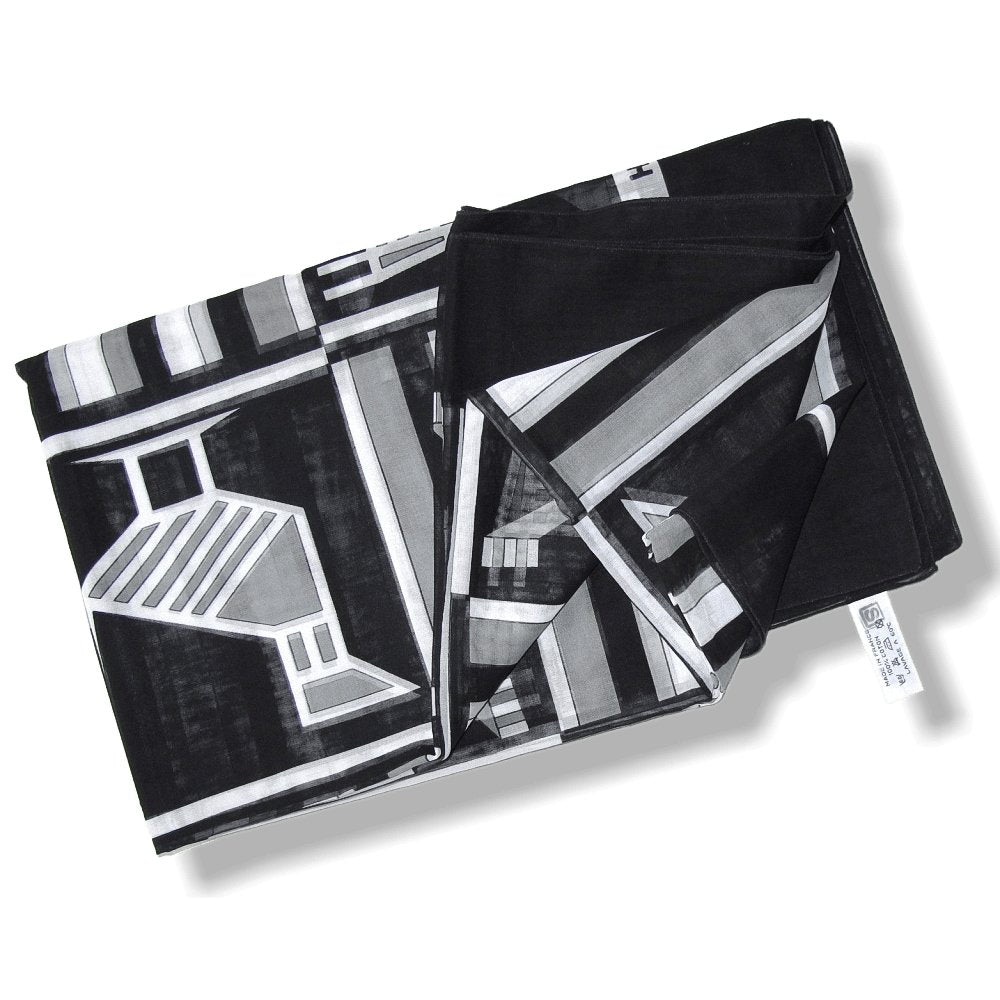  Hermes Black and White Printed Muslin of Cotton Pareo