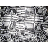   Hermes Black and White Printed Muslin of Cotton Pareo