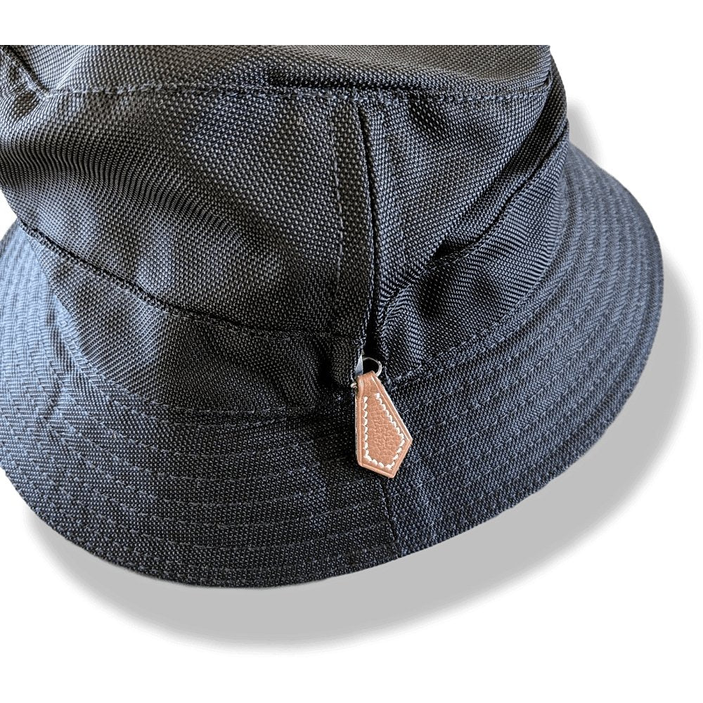 Hermes Black Bucket ABBESSES Bob Hat by CHAPEAUX MOTSCH Sz57 New