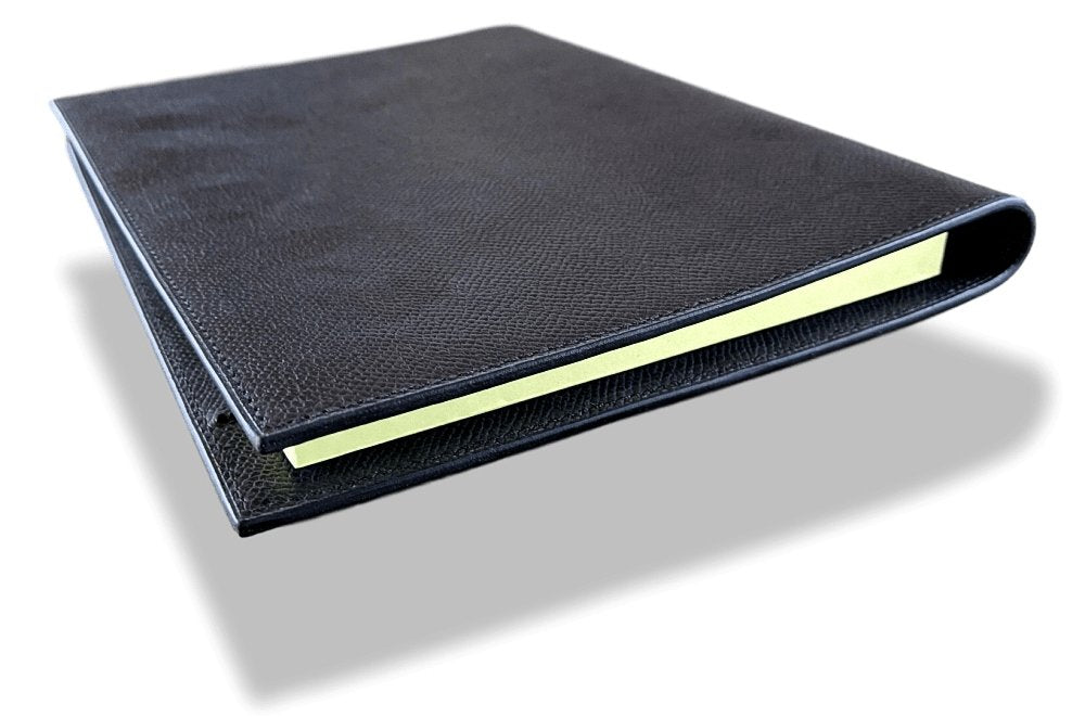 Hermes Black Epsom Calfskin B-NOTES YELLOW PAD PM Bloc Notes Complete, BNWTIB!