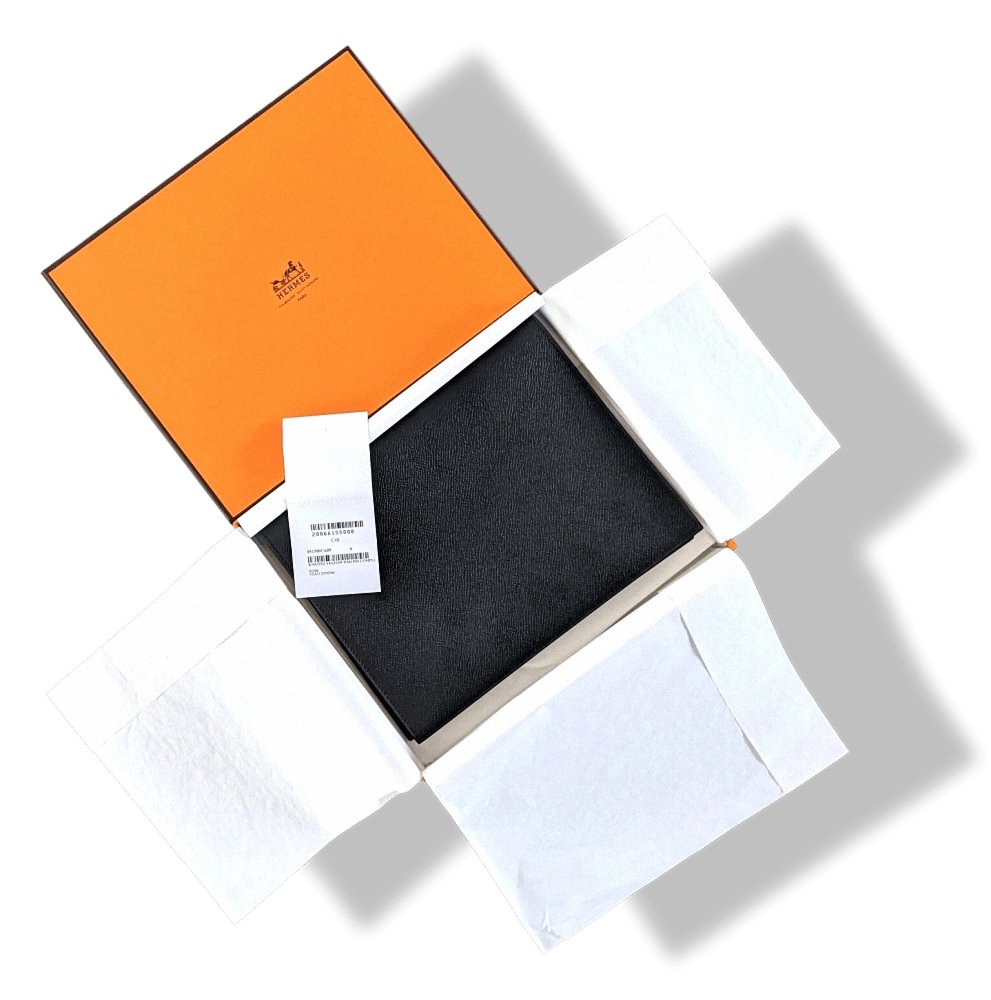 Hermes Black Epsom Calfskin B-NOTES YELLOW PAD PM Bloc Notes Complete, BNWTIB!