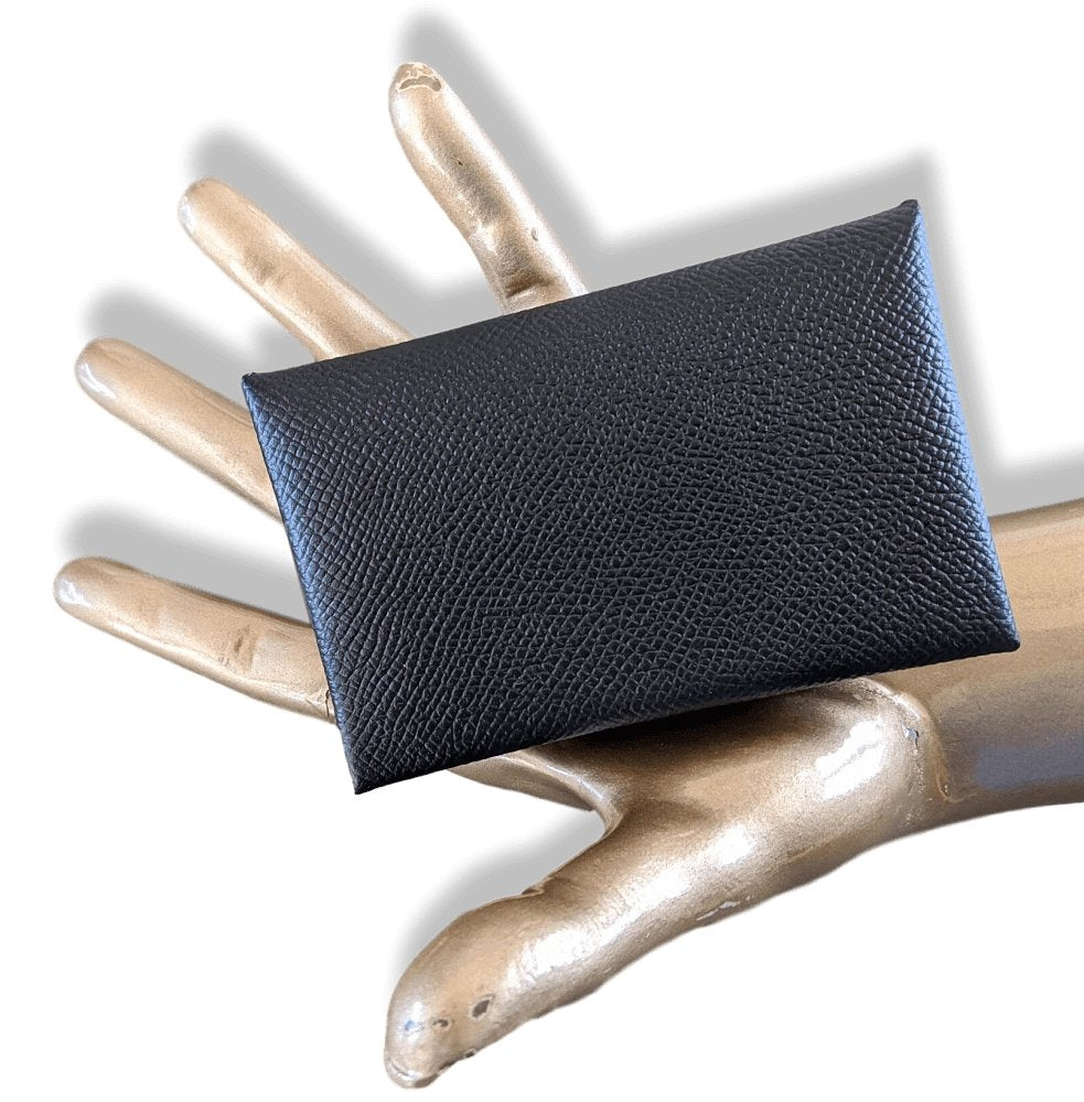Hermes Black Epsom Calfskin Card Holder CALVI, BNWTIB!