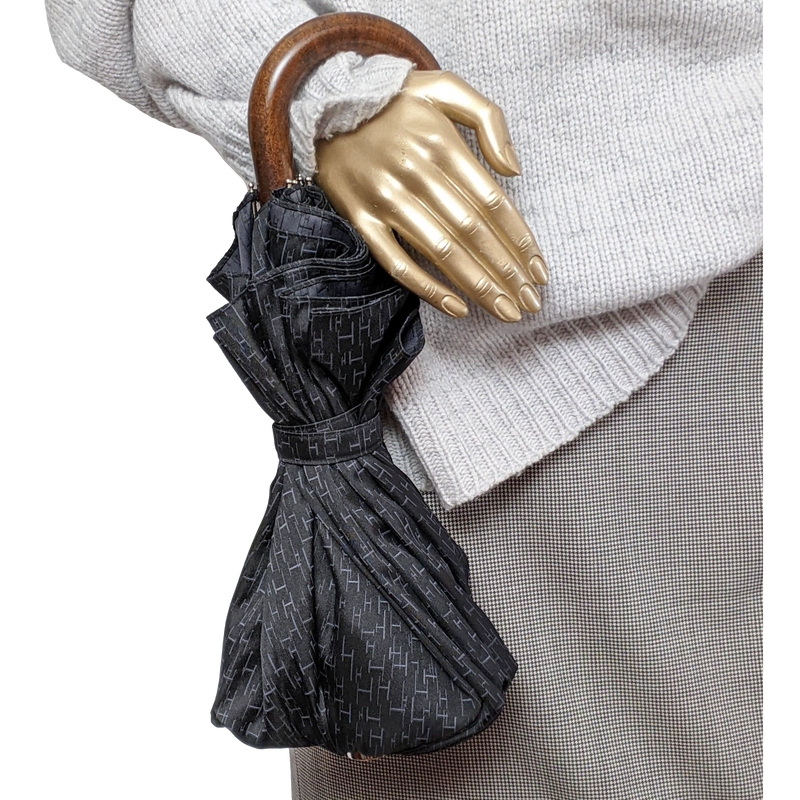 Hermes Noir/Gris Parapluie Hermes Noir/Gris Parapluie