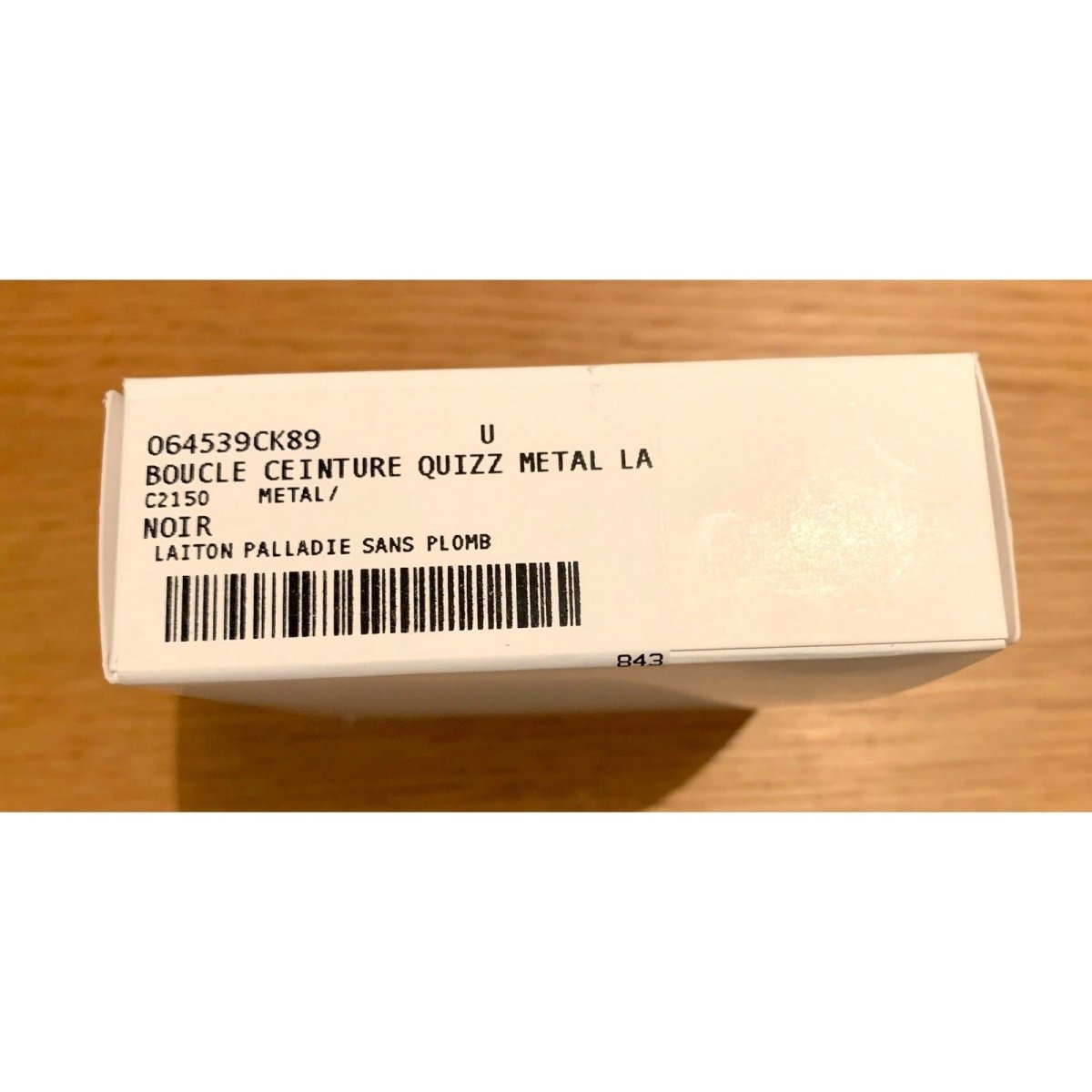 Hermes Black Lacquered Enamel & Palladium QUIZZ Belt Buckle H 32mm, New with Pastic Protection in Pohette!! - poupishop