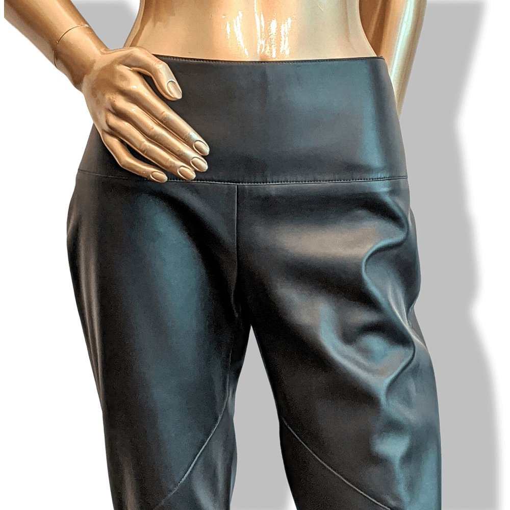 Hermes Black Lambskin Women Pants Ret. €3500, BNEW! - poupishop