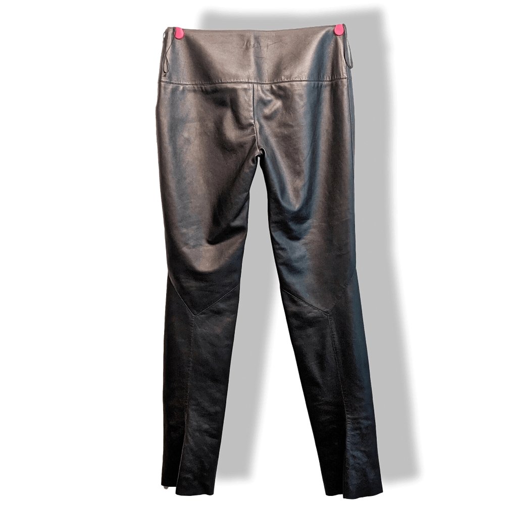Hermes Black Lambskin Women Pants Ret. €3500, BNEW! - poupishop