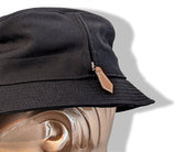 Hermes Black Lambskin Wool&Cashmere ABBESSES Bucket Bob Hat, Sz58, New! - poupishop