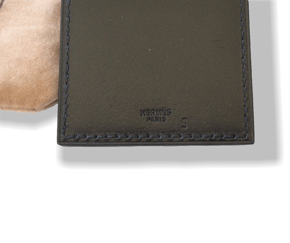 Hermes Black Leather Campagne Campagna Countryside Key Ring, New! - poupishop