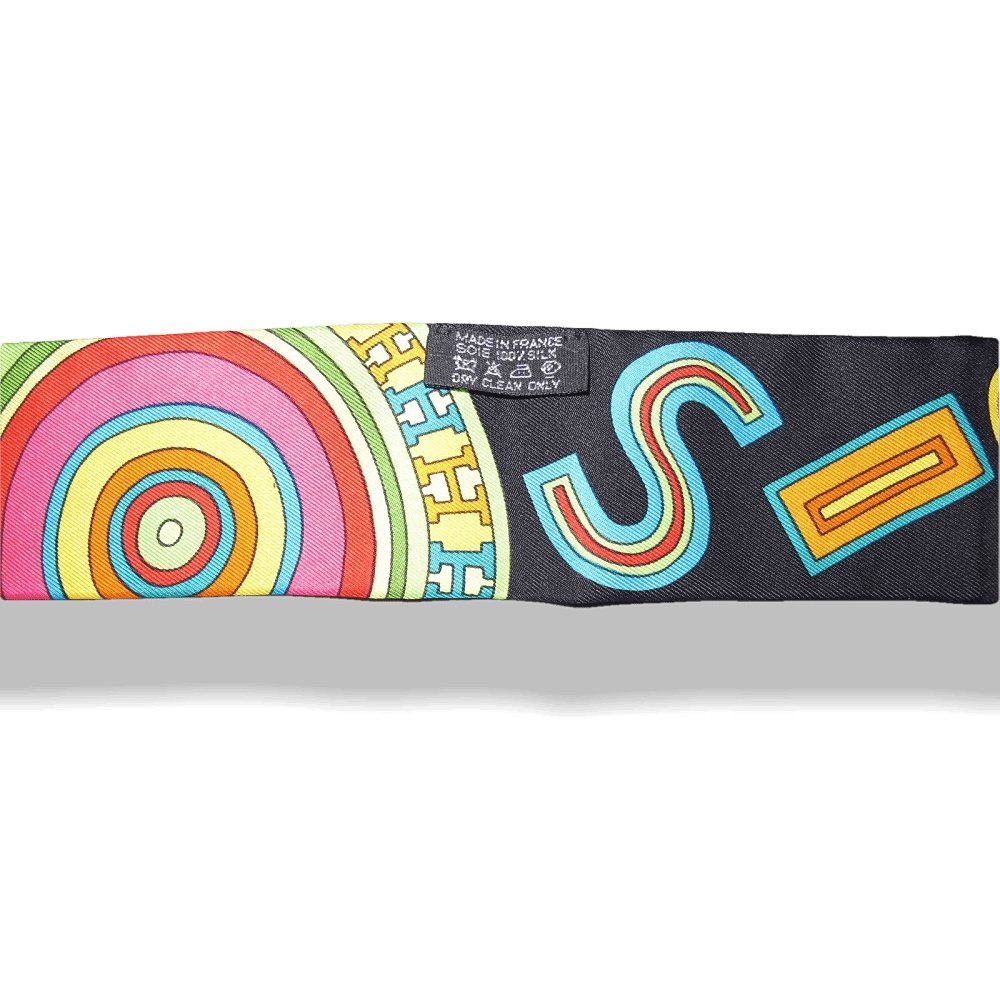 Hermes Black Orange Green Tohu Bohu Twilly, NIB! - poupishop
