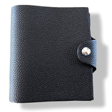 Hermes Black Togo Calfskin ULYSSE MINI NoteBook Cover + Refill, BNIB! - poupishop