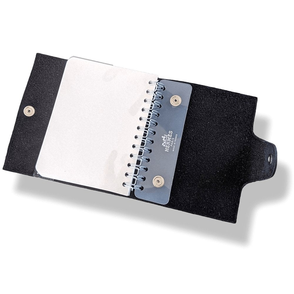 Hermes Black Togo Calfskin ULYSSE MINI NoteBook Cover + Refill, BNIB! - poupishop
