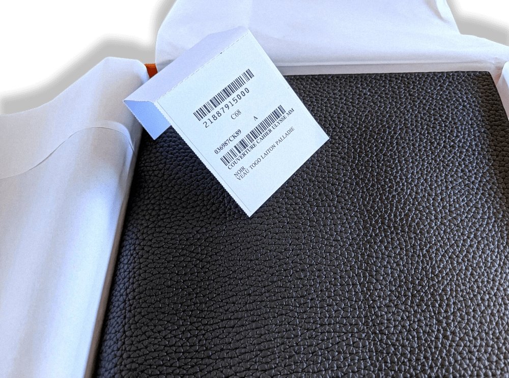 Hermes Black Togo Calfskin ULYSSE MM NoteBook Cover, BNWTIB! - poupishop