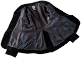 Hermes Black Smooth Velvet with Lambskin Details Women's Jacket Sz42
