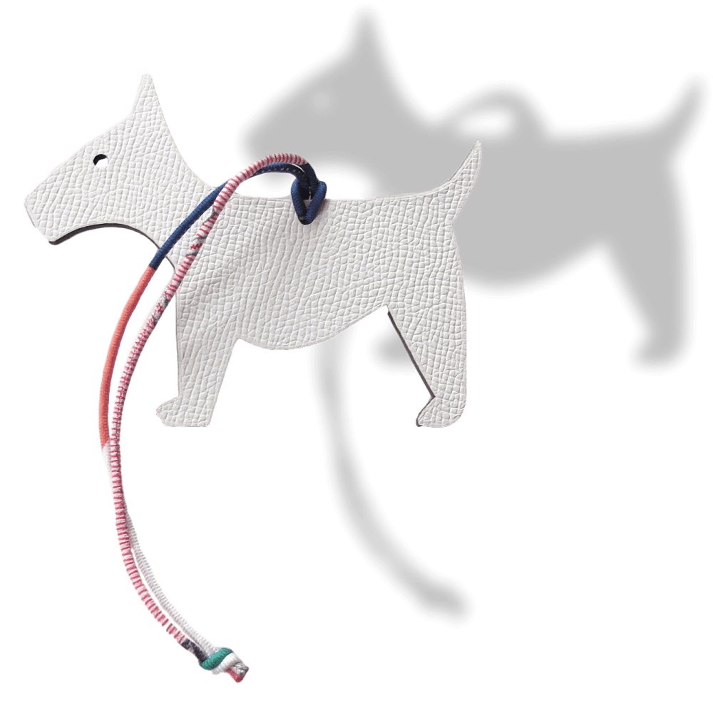 Hermes Dog Fox Terrier Petit H Bag Charm GM