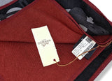 Hermes Black/Grey/Grenat BRIDES ET FRONTAUX MUFFLER 70% Cashmere Stole, BNWT! - poupishop