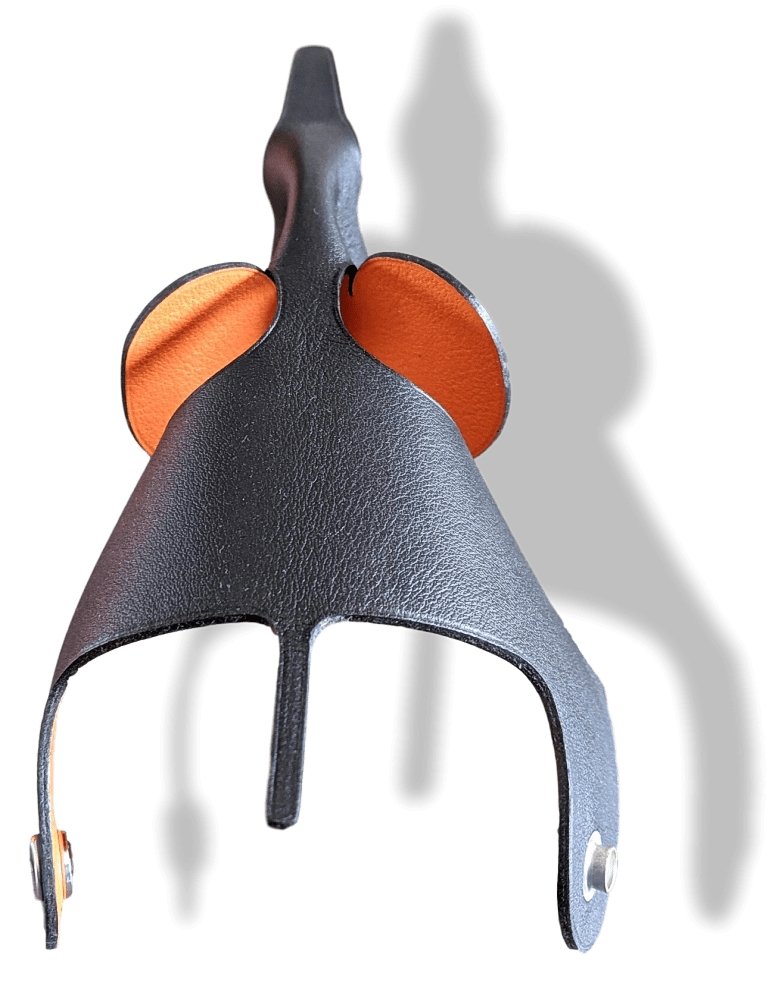 Hermes Black/Orange ELEPHANT Clickazoo PETIT H, New!