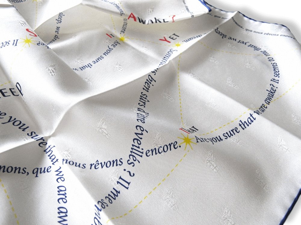 Hermes CARREVE (Shakespeare) Jacquard Twill Silk Scarf 70 cm