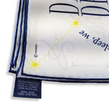 Hermes Blanc/Marine/Jaune CARREVE (Shakespeare) Jacquard Twill Silk Scarf 70 cm, Rare, New!
