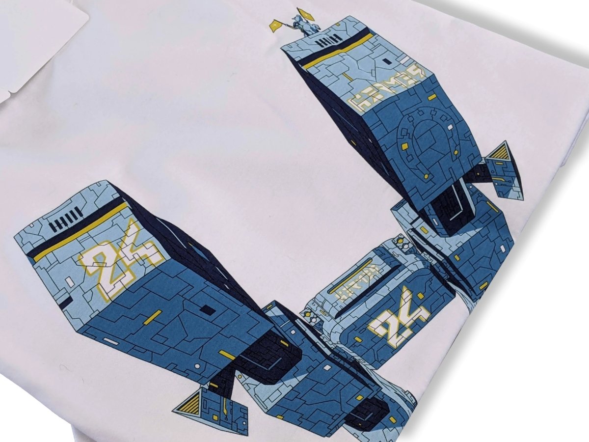 Hermes Blanc/Turquoise 100% Cotton Odyssee Crewneck T-Shirt Size M, Pur luxe, BNWT!