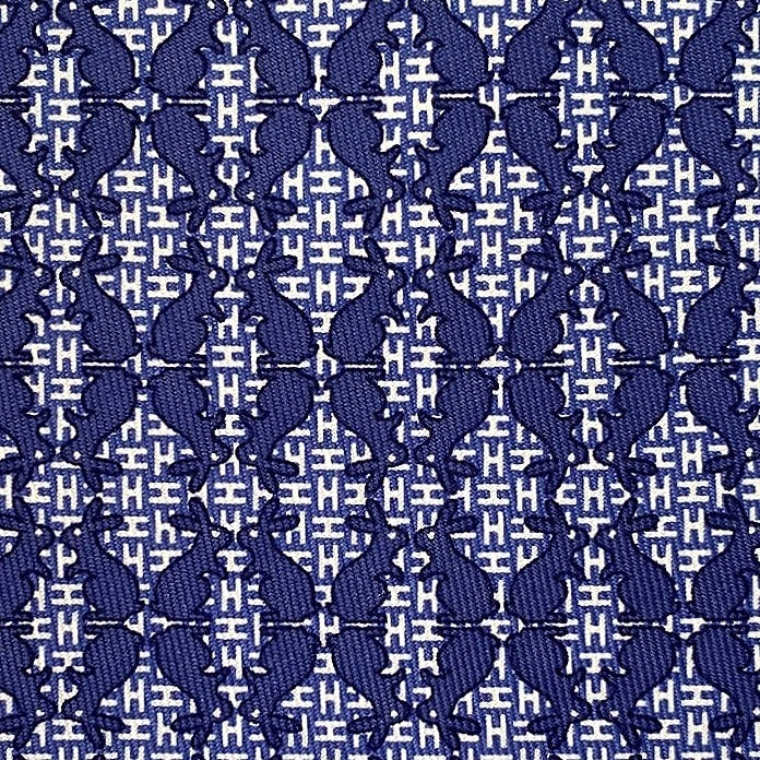 Hermes LAPINS H Twill Silk Tie 9CM