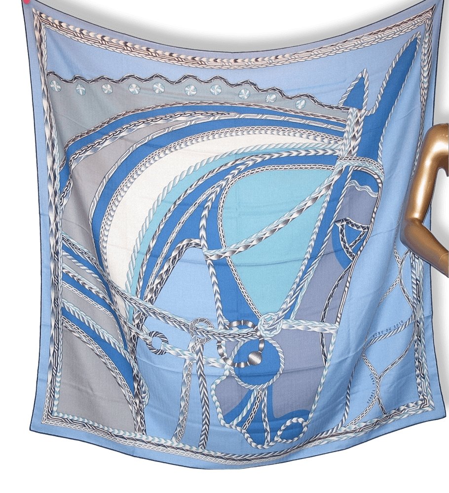 Hermes Robe Du Soir Cashmere 70% Shawl 140
