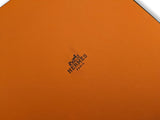 Hermes Bleu Clair/Orange C'EST LA FETE by Daiske Nomura DOUBLE FACE Twill Scarf 90, BNWTIB!