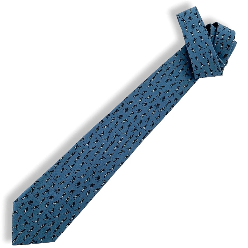 Hermes 5548 ACTIVE MAN Twill Silk Tie 9CM