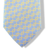Hermes Bleu-Gris/Or Limited Edition TOUR AUTO 2005 Silk Tie, Rare Special Issue, New!