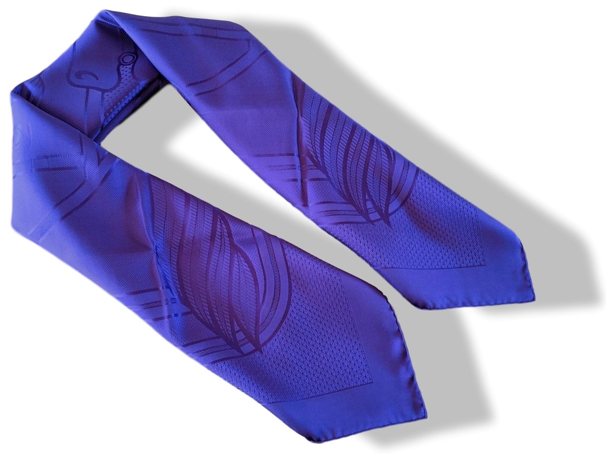 Hermes Bleu Pigment QUADRIGE by Pierre Peron Jacquard Twill 90, NIB!
