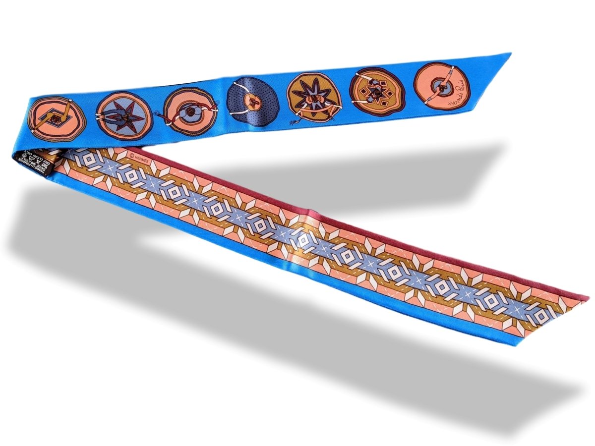 Hermes Blue BELLES DU MEXIQUE by Virginie Jamin Twilly, New!
