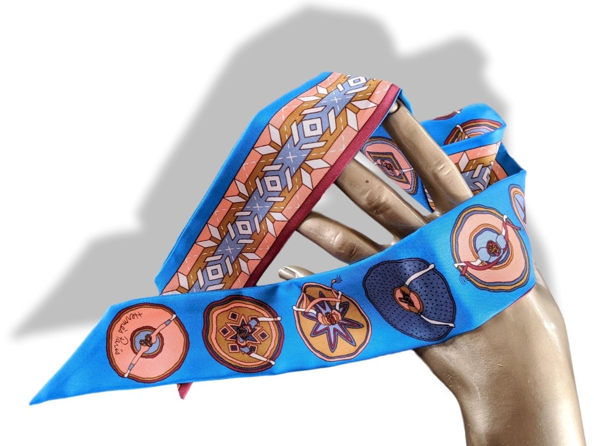 Hermes Blue BELLES DU MEXIQUE by Virginie Jamin Twilly, New!
