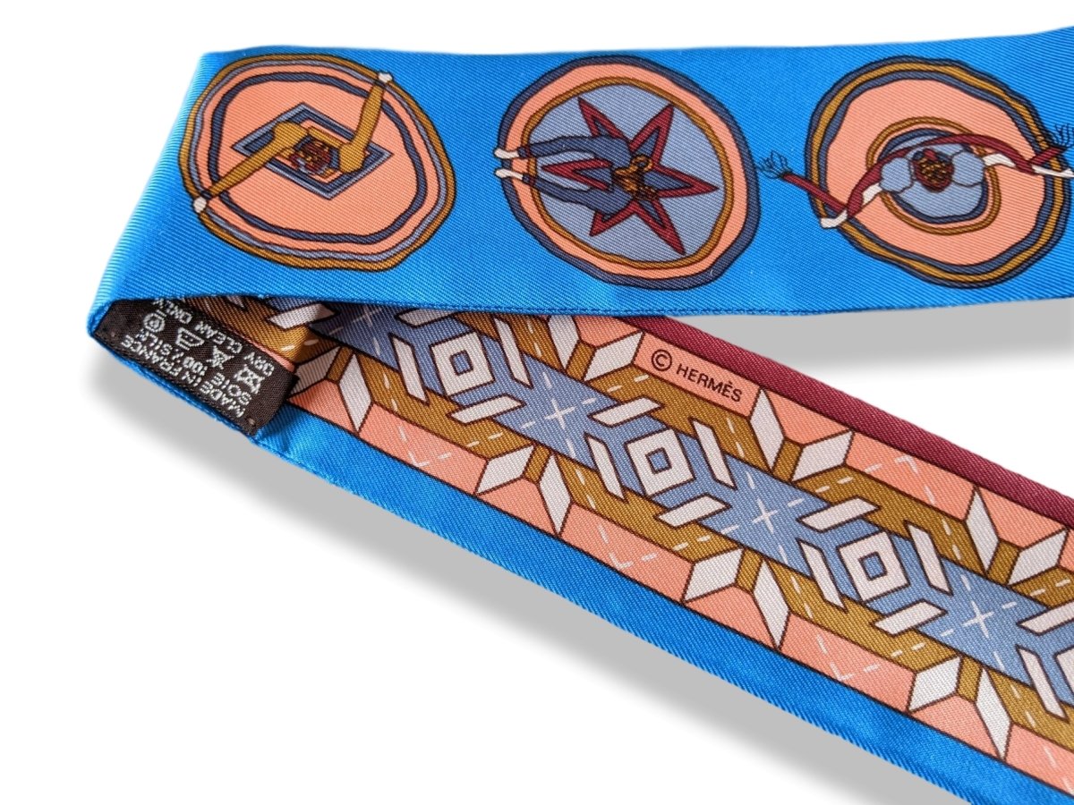 Hermes Blue BELLES DU MEXIQUE by Virginie Jamin Twilly, New!