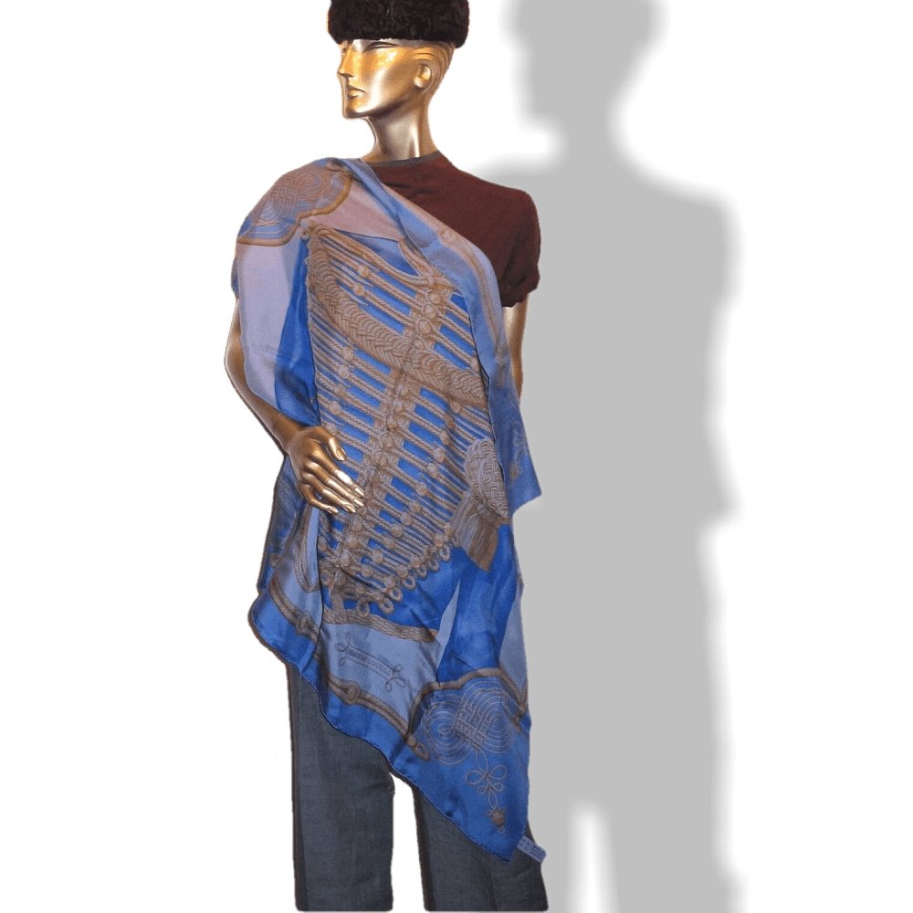 Hermes Brandebourg by Caty Latham Dip Dye Surteint Silk 90