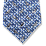 Hermes Blue Limited Edition VIP BENTLEY Twill Silk Tie 9,5CM 5355 TA Rare, BNIB! - poupishop