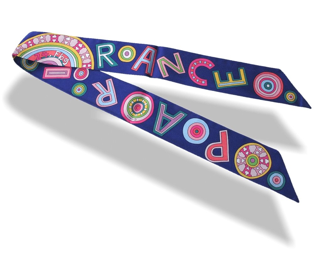 Hermes Blue Magenta Muli Tohu Bohu Twilly, NIB! - poupishop