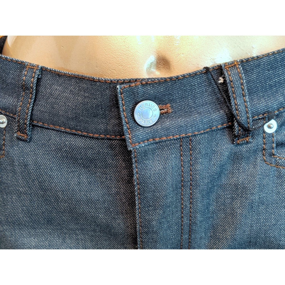 Hermes Blue Men JEANS DENIM Pants 100% Cotton Sz44, Ret.€600, BNWT! - poupishop