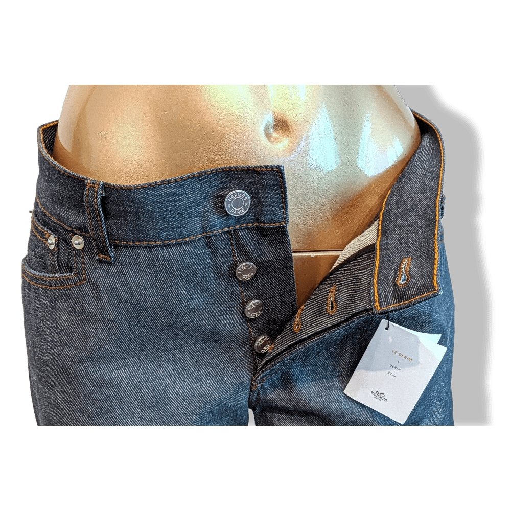 Hermes Blue Men JEANS DENIM Pants 100% Cotton Sz44, Ret.€600, BNWT! - poupishop