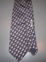 Hermes Blue Pegase Twill Silk Tie, Nr 7348 T1 - poupishop