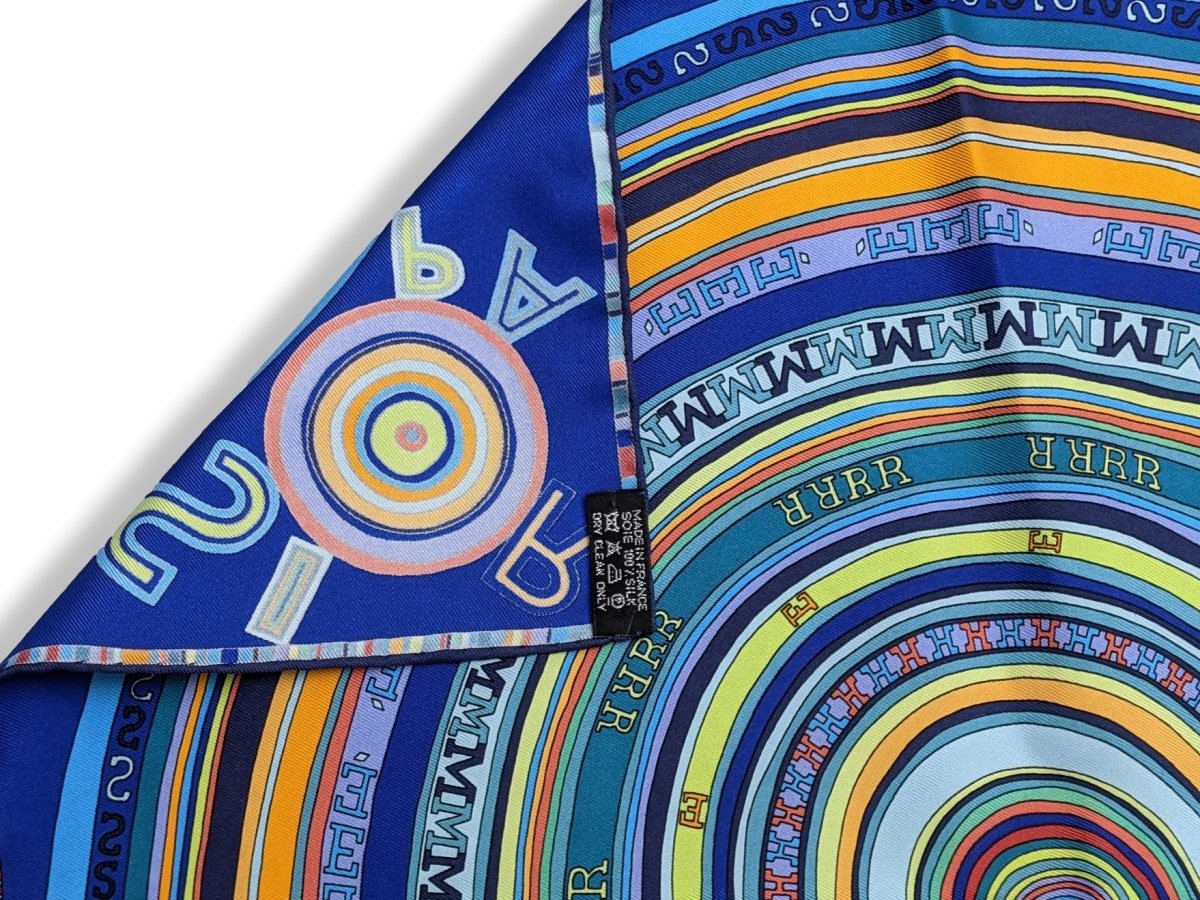 Hermes Blue Red Tohu Bohu Twill Gavroche 45 cm, Lovely! - poupishop