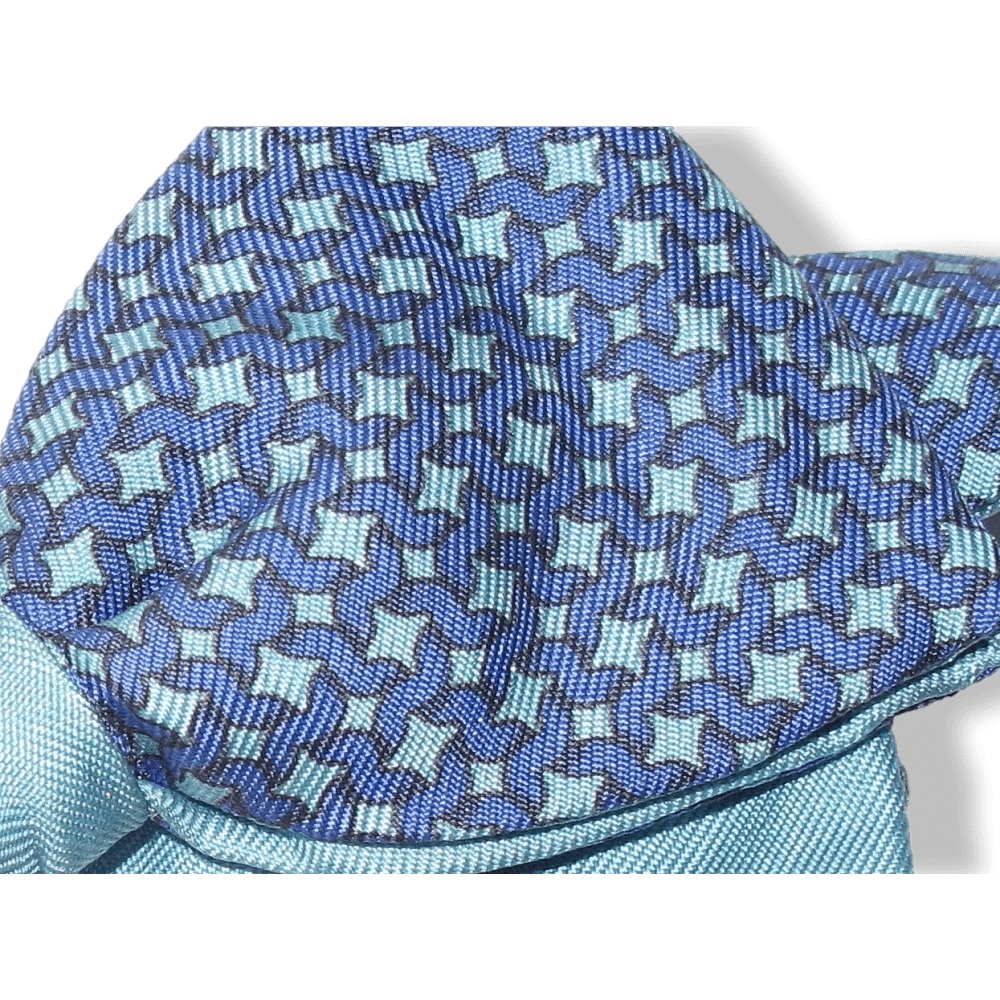 Hermes Blue Sky STARS Bow Tie Adjustable Size, New! - poupishop