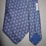 Hermes Blue Twill Silk Tie, Nr 7351 PA - poupishop
